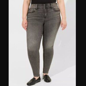 NWOT Jegging Super Skinny Soft High-rise Grey Denim 20R